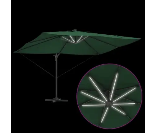 Kantilever Roma Pavėsinė Žalia Ir Juoda 352 X 251 X 265 Cm