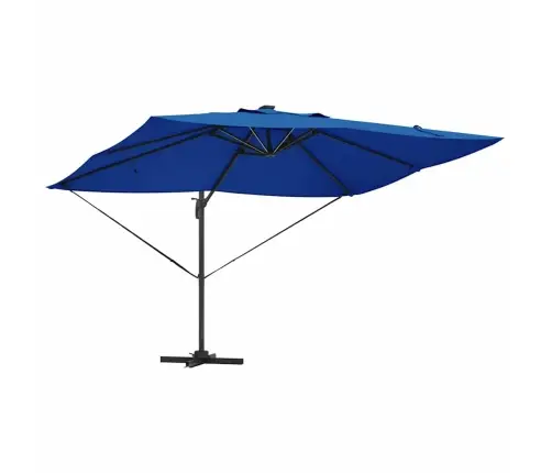 Cantilever Roma Saulessargs Ar Led, Zils, 352 X 251 X 265 Cm, No Alumīnija Vidaxl
