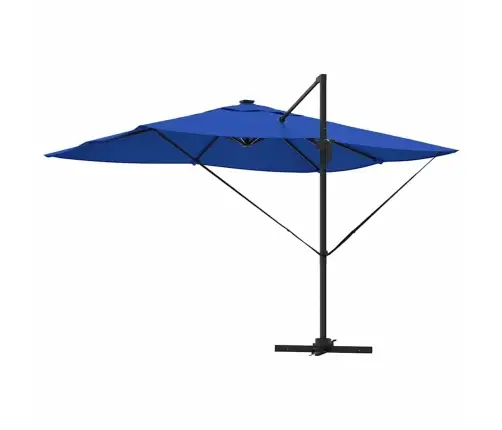Cantilever Roma Saulessargs Ar Led, Zils, 352 X 251 X 265 Cm, No Alumīnija Vidaxl