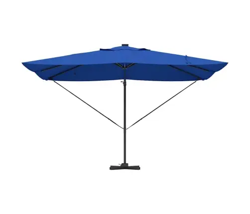 Cantilever Roma Saulessargs Ar Led, Zils, 352 X 251 X 265 Cm, No Alumīnija Vidaxl