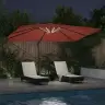 Cantilever Roma Saules Parasol Ar Led, 352 X 251 X 265 Cm, Alumīnija. Vidaxl Cantilever Roma Saules Parasol Ar Led, 352 X 251 X 265 Cm, Alumīnija. Vidaxl