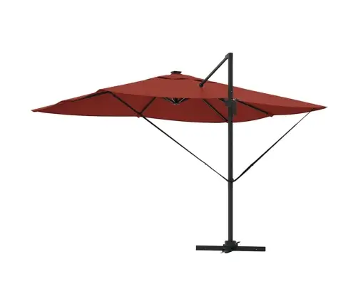 Cantilever Roma Saules Parasol Ar Led, 352 X 251 X 265 Cm, Alumīnija. Vidaxl Cantilever Roma Saules Parasol Ar Led, 352 X 251 X 265 Cm, Alumīnija. Vidaxl