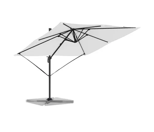 Kantileveris Roma Lietussargs Smilšu Krāsā 286X285X265 Cm, Alumīnijs Vidaxl