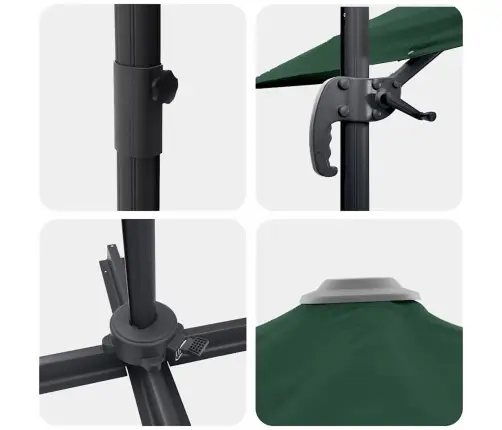 Roma Parapli Roheline 286 X 284 X 265 Cm