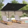 Cantilever Roma Parasol Melns 286X285X265 Cm Alumīnijs Vidaxl Cantilever Roma Parasol Melns 286X285X265 Cm Alumīnijs Vidaxl