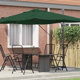 Kāpelējošs Roma Parasol Zaļš Un Melns 352 X 251 X 260 Cm Vidaxl