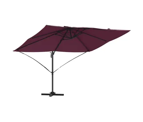 Kantleva Roma Päikesevarju Punane Ja Must 352 X 251 X 260 Cm