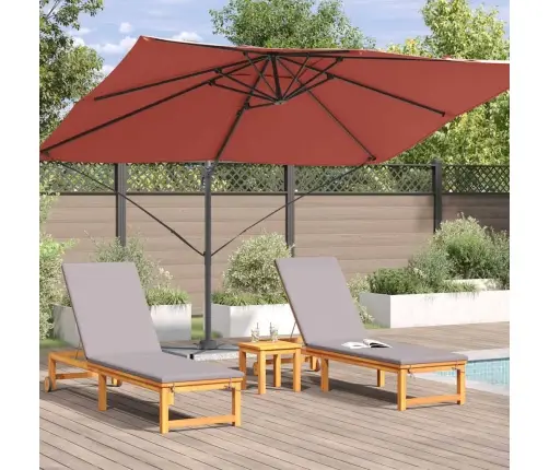 Roma Kantileveris Terakotas Krāsā 352X251X260 Cm No Alumīnija Vidaxl