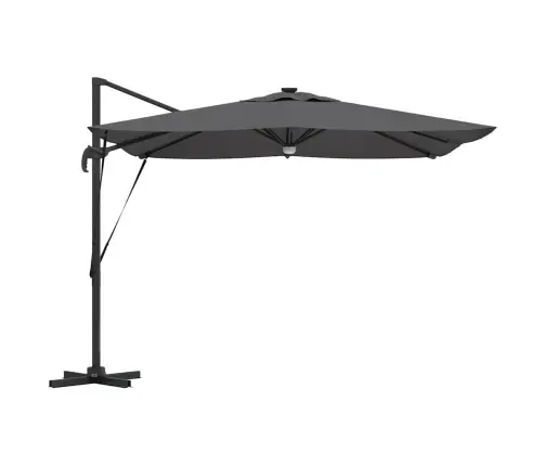 Kantilever Roma Parasol Antracīts Lieli Alumīnijs, Tērauds Vidaxl