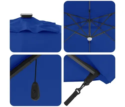 Kantilever Roma Pavėsinė Mėlyna Ir Juoda 352 X 251 X 265 Cm