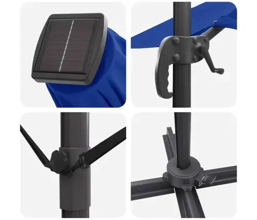 Kantilever Roma Pavėsinė Mėlyna Ir Juoda 352 X 251 X 265 Cm