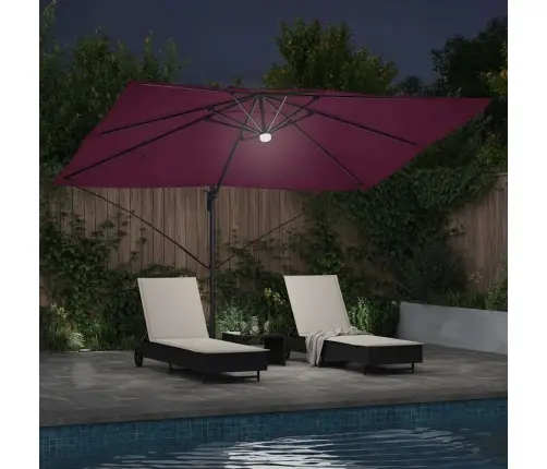 Kantilevers Lietussargs - Bordo Sarkans Bordo Sarkans Vidaxl