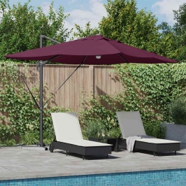 Kāpelējošs Roma Parasol Sarkans Un Melns 352 X 251 X 265 Cm Vidaxl