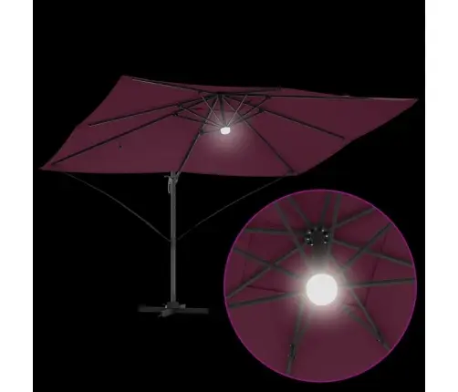 Kantilevers Lietussargs - Bordo Sarkans Bordo Sarkans Vidaxl