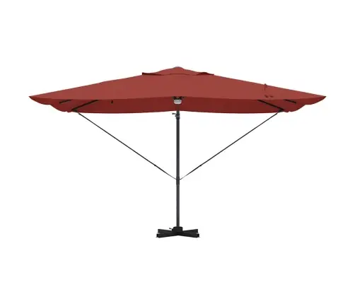 Kantevētāja Roma Saules Sargs Ar Led Gaismām, Terrakota, 352X251X265 Cm, Alumīnijs Vidaxl Kantevētāja Roma Saules Sargs Ar Led Gaismām, Terrakota, 352X251X265 Cm, Alumīnijs Vidaxl