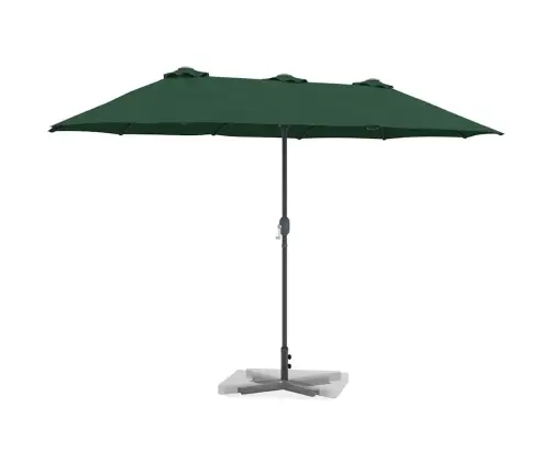 Dārza Parasols Zaļa 380 X 196 X 235 Cm Pulverkrāsots Tērauds Vidaxl Dārza Parasols Zaļa 380 X 196 X 235 Cm Pulverkrāsots Tērauds Vidaxl