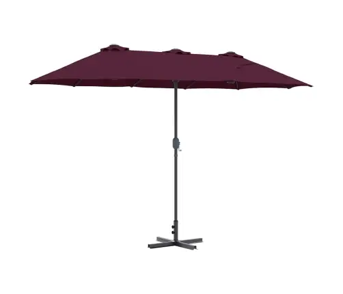 Sodo Skėtis Bordo Raudona 370 X 197 X 239 Cm