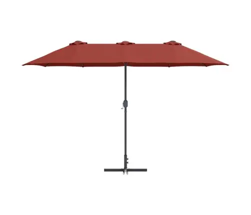 Sodo Skėtis Terakotos 370 X 197 X 239 Cm