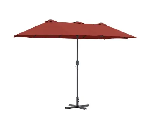 Sodo Skėtis Terakotos 370 X 197 X 239 Cm