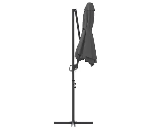 Dārza Cantilever Parasols Antracīts 372 X 198 X 253 Cm Vidaxl