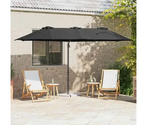 Dārza Cantilever Parasols Melna Lieli Pulverkrāsots Tērauds Vidaxl Dārza Cantilever Parasols Melna Lieli Pulverkrāsots Tērauds Vidaxl