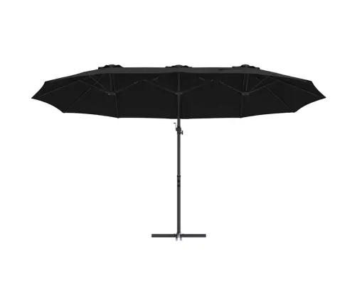 Dārza Cantilever Parasols Melna Lieli Pulverkrāsots Tērauds Vidaxl Dārza Cantilever Parasols Melna Lieli Pulverkrāsots Tērauds Vidaxl