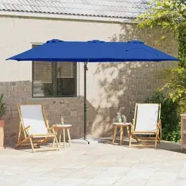 Dārza Cantilever Parasols Debeszila 372 X 198 X 243 Cm Vidaxl
