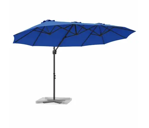 Dārza Cantilever Parasols Debeszila 372 X 198 X 253 Cm Vidaxl Dārza Cantilever Parasols Debeszila 372 X 198 X 253 Cm Vidaxl