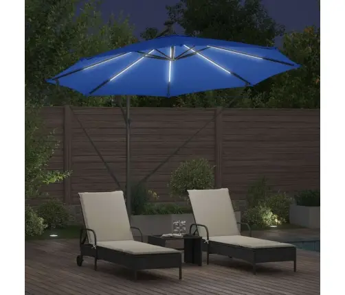 Cantilever Banānu Lietussargs Debeszila 294 X 294 X 248 Cm Vidaxl