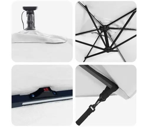 Cantilever Banānu Lietussargs Smilšu 294 X 200 X 254 Cm Vidaxl