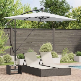 Cantilever Banānu Lietussargs Smilšu 294 X 200 X 254 Cm Vidaxl