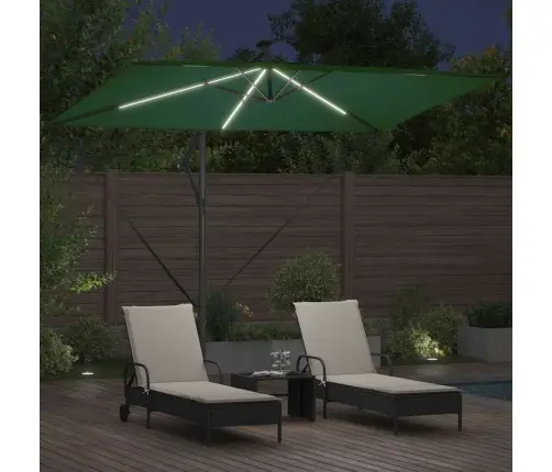 Kantileverio Bananų Skėtis Žalia 294 X 200 X 254 Cm