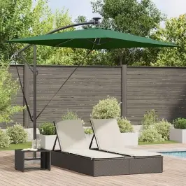 Cantilever Banānu Lietussargs Zaļa 294 X 200 X 254 Cm Vidaxl