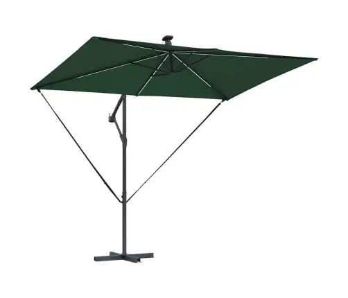 Kantileverio Bananų Skėtis Žalia 294 X 200 X 254 Cm