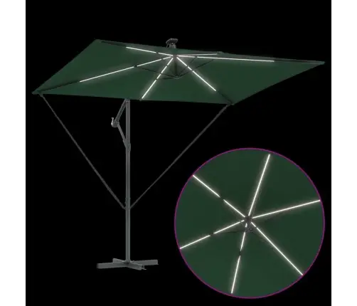 Kantileverio Bananų Skėtis Žalia 294 X 200 X 254 Cm