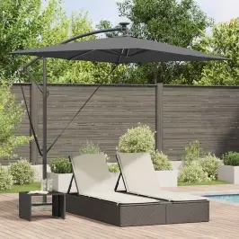Cantilever Banānu Lietussargs Antracīts 294 X 200 X 254 Cm Vidaxl Cantilever Banānu Lietussargs Antracīts 294 X 200 X 254 Cm Vidaxl