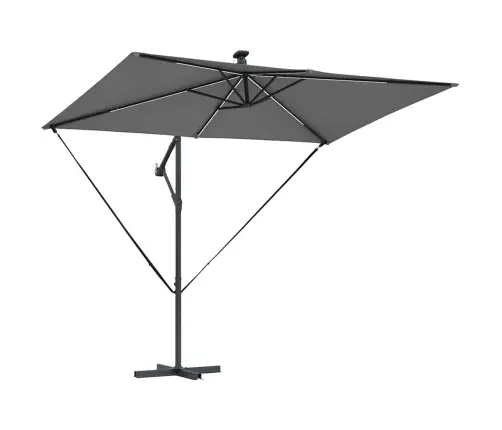 Cantilever Banānu Lietussargs Antracīts 294 X 200 X 254 Cm Vidaxl Cantilever Banānu Lietussargs Antracīts 294 X 200 X 254 Cm Vidaxl