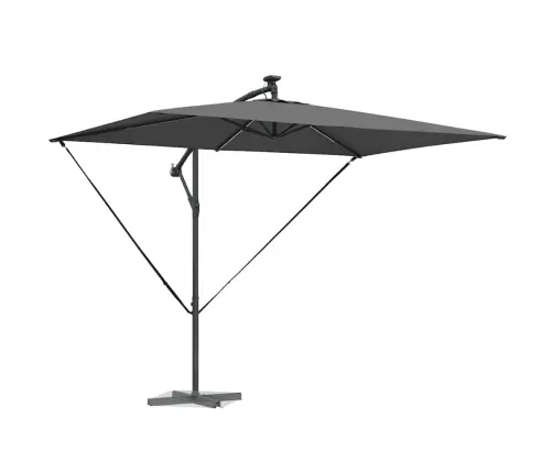 Cantilever Banānu Lietussargs Antracīts 294 X 200 X 254 Cm Vidaxl Cantilever Banānu Lietussargs Antracīts 294 X 200 X 254 Cm Vidaxl