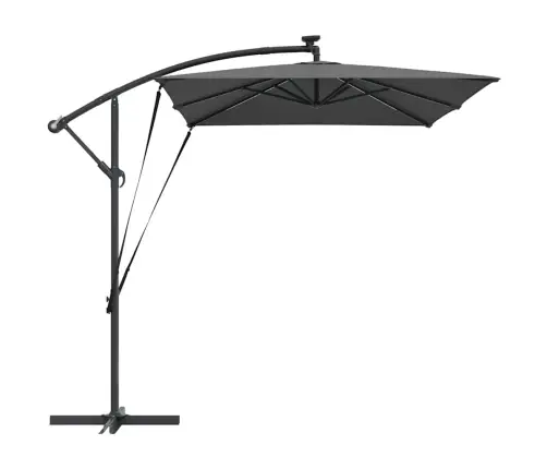 Cantilever Banānu Lietussargs Antracīts 294 X 200 X 254 Cm Vidaxl Cantilever Banānu Lietussargs Antracīts 294 X 200 X 254 Cm Vidaxl