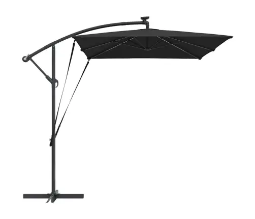 Cantilever Banānu Lietussargs Melna 294 X 200 X 254 Cm Vidaxl Cantilever Banānu Lietussargs Melna 294 X 200 X 254 Cm Vidaxl