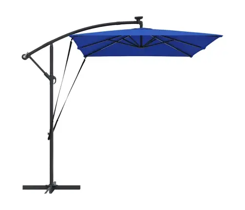 Cantilever Banānu Lietussargs Zila 294 X 200 X 254 Cm Vidaxl