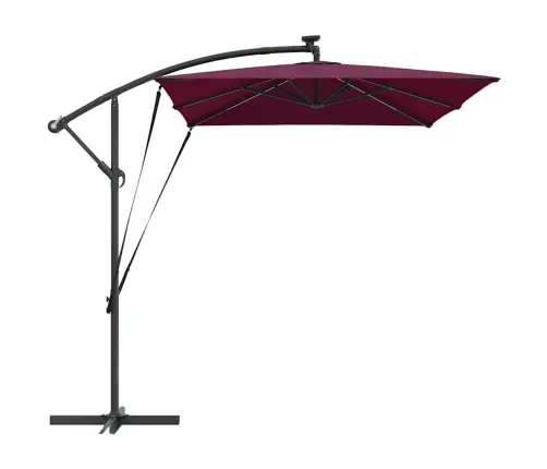 Skėtis Nuo Saulės Bordo Raudona 294 X 200 X 270 Cm