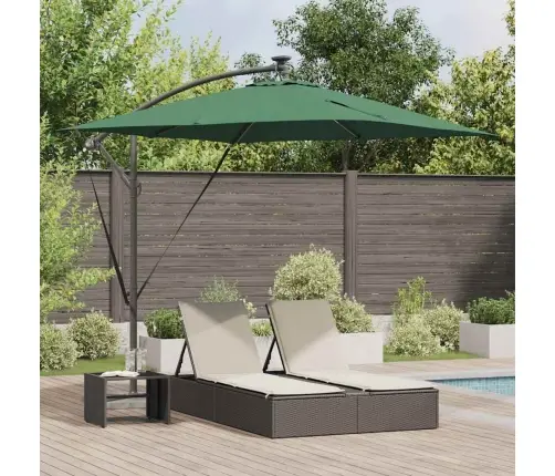 Cantilever Banānu Lietussargs Zaļa 249 X 249 X 250 Cm Vidaxl