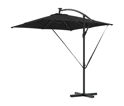 Cantilever Banānu Lietussargs Melna 249 X 249 X 250 Cm Vidaxl
