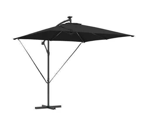 Cantilever Banānu Lietussargs Melna 249 X 249 X 250 Cm Vidaxl