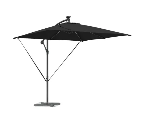 Cantilever Banānu Lietussargs Melna 249 X 249 X 250 Cm Vidaxl