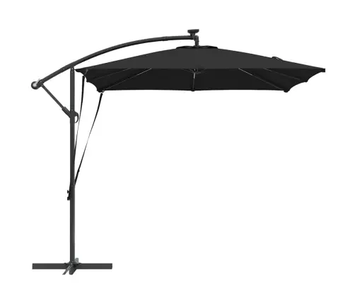 Cantilever Banānu Lietussargs Melna 249 X 249 X 250 Cm Vidaxl