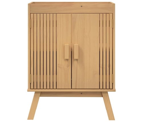 Vonios Baldų Rinkinys Su Stalčių 3 Pcs Ruda 114 X 43 X 73.5 Cm