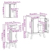 Vonios Baldų Rinkinys Su Stalčių 3 Pcs Ruda 114 X 43 X 73.5 Cm
