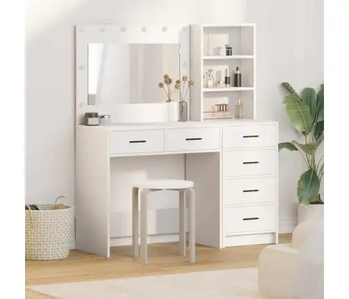 Dressing Galds 2 Pcs Balts 78.5 X 41 X 135 Cm Inženierijas Koks Vidaxl